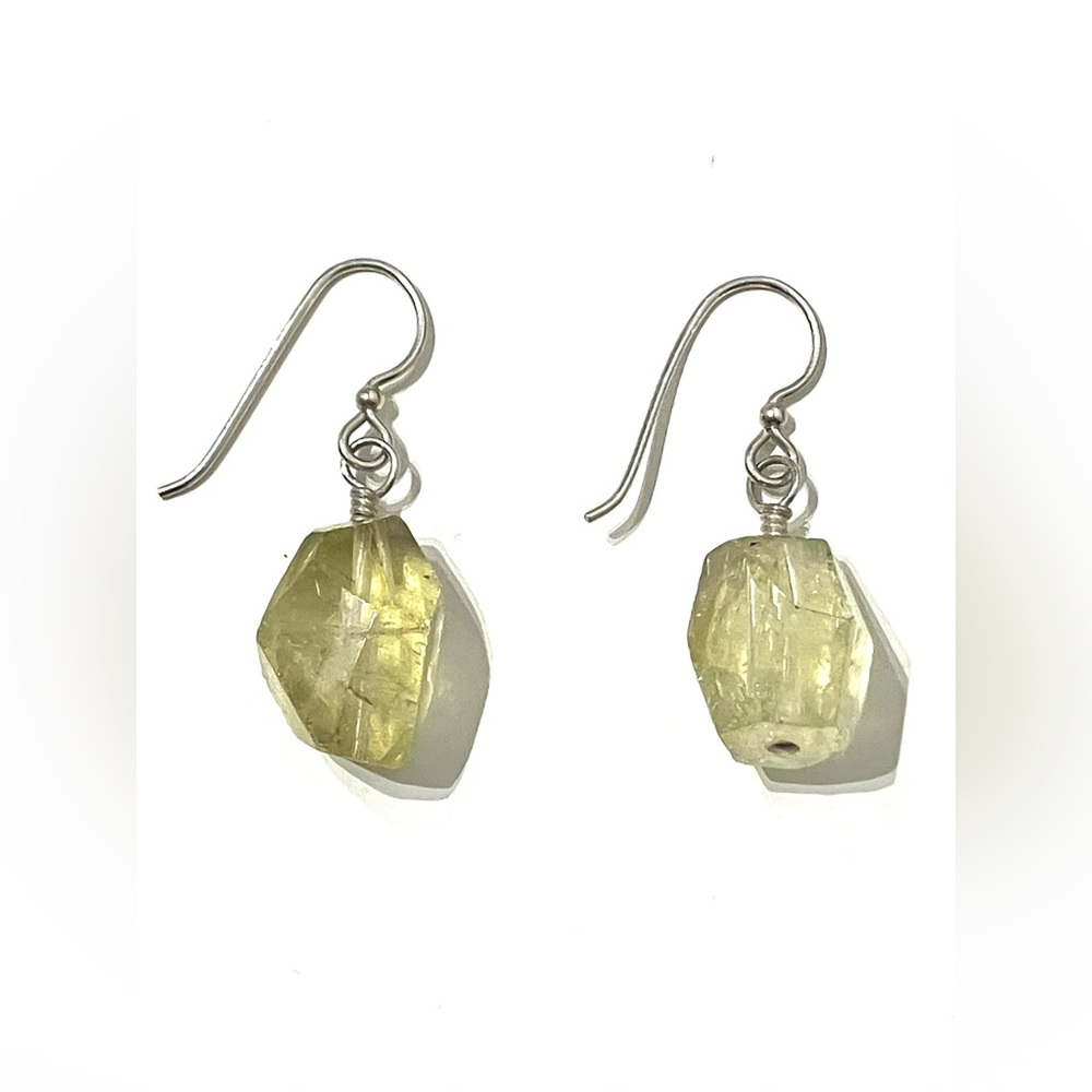 Lemon Quartz Drop Earrings
